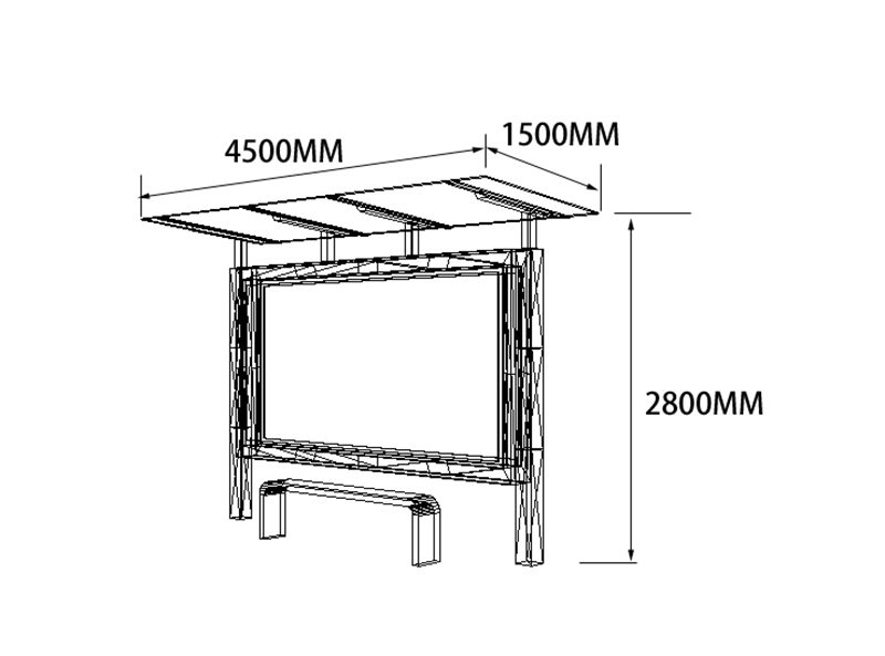 農(nóng)村公路候車亭尺寸