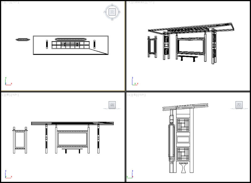 仿古公交站臺(tái)候車(chē)亭定做價(jià)格