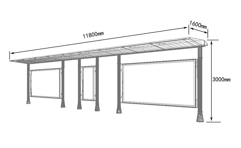 北京公交車(chē)站亭定做尺寸