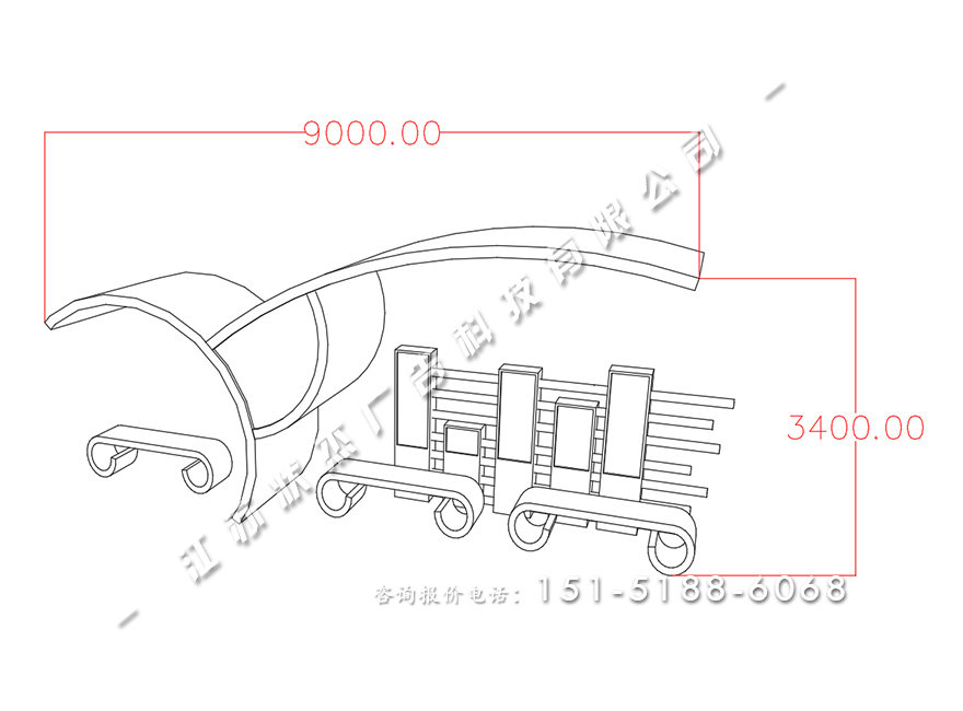 公交站候車亭價格HCT-XD-1116