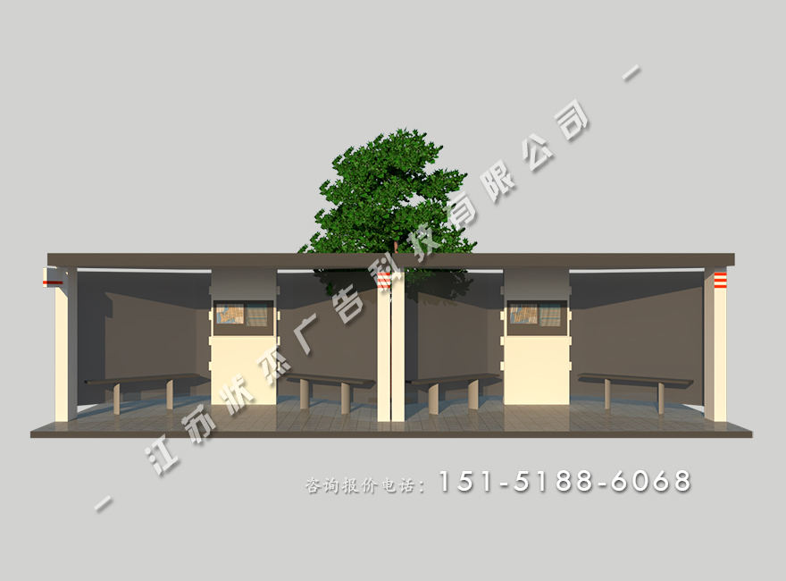 公交站亭報價及圖片HCT-XD-1119