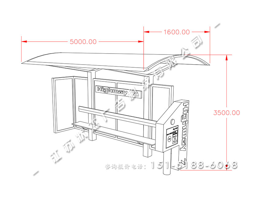 公交站亭圖片HCT-JY-2112